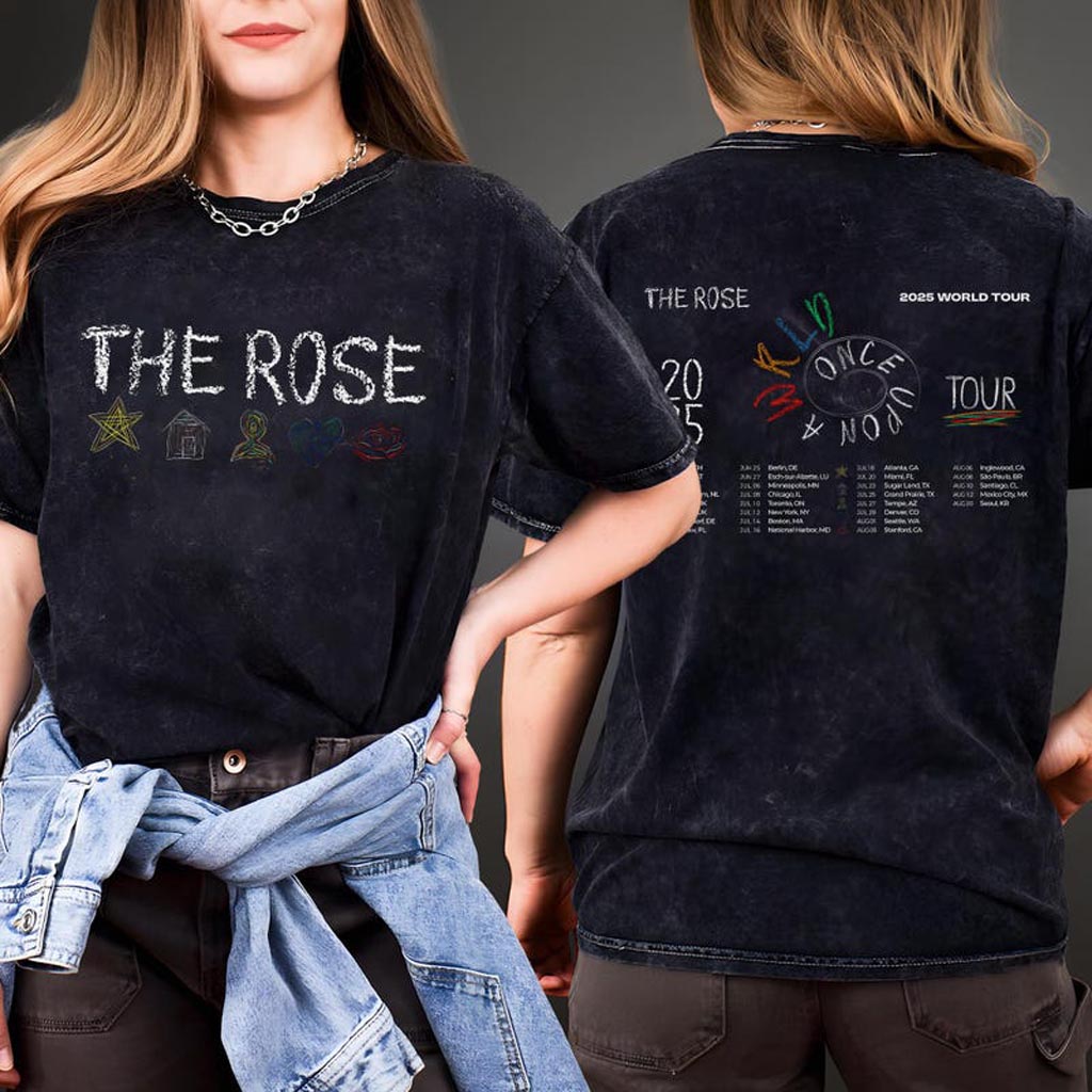 The Rose Once Upon A WRLD Tour Mineral Wash T-Shirt The Rose 2025 World Tour Shirt Gifts The Rose Once Upon A WRLD Tour Mineral Wash T-Shirt The Rose 2025 World Tour Shirt Gifts