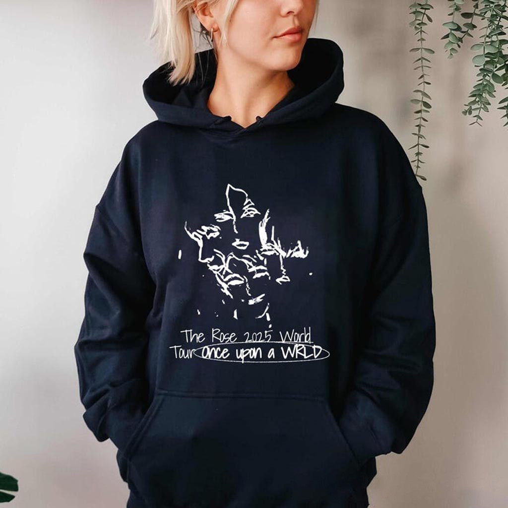 The Rose Once Upon AWRLD Tour Hoodie The Rose 2025 World Tour Merch The Rose WRLD Road Map The Rose Once Upon AWRLD Tour Hoodie The Rose 2025 World Tour Merch The Rose WRLD Road Map