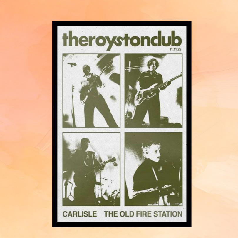 The Royston Club Carlisle Old Fire Station November 11 2025 Concert Poster Home Decor Fan Merch