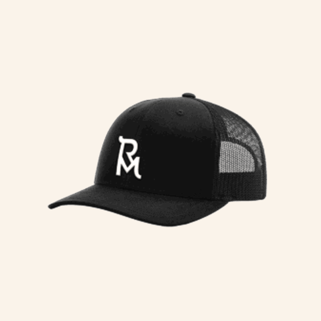 The Run For A Million Merch The Run For A Million Logo Black Trucker Cap Embroidered