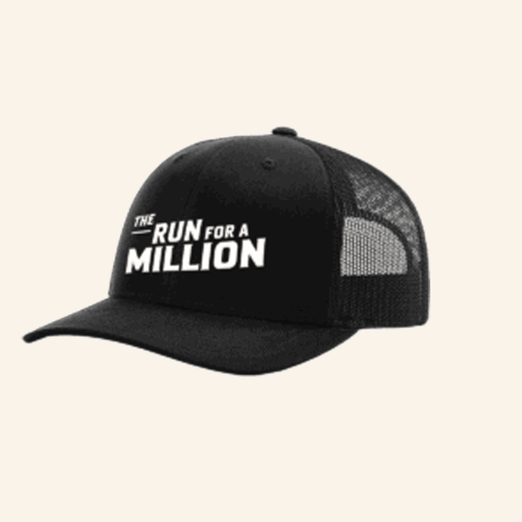The Run For A Million Merch Trfam Black Trucker Cap Embroidered Gifts For Dudes