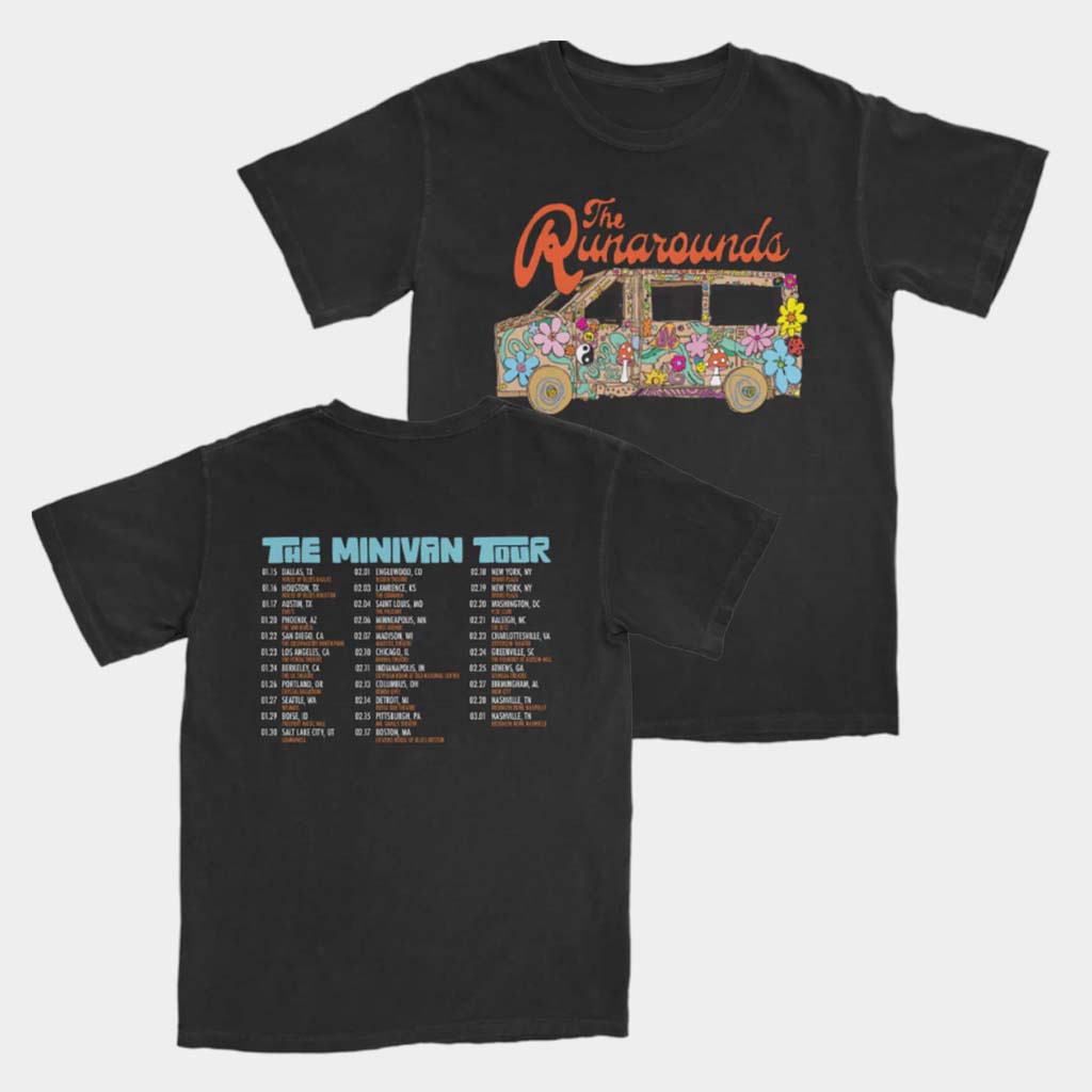 The Runarounds Merch 2026 The Minivan Tour Black T-Shirt Gifts For Friends