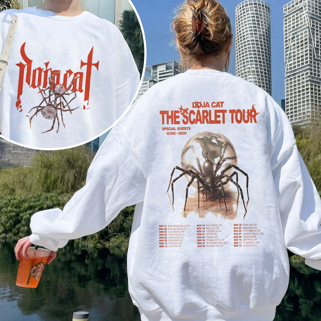The Scarlet Tour Dates Doja Cat Sweatshirt Doja Cat Merch Gifts For Rapper Fans The Scarlet Tour Dates Doja Cat Sweatshirt Doja Cat Merch Gifts For Rapper Fans