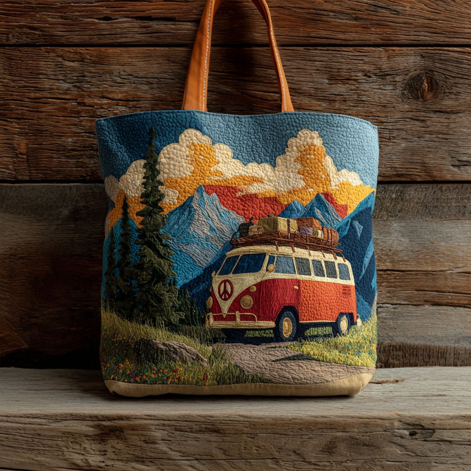 The Scenic Route Quilted Tote Bag Gift Ideas For Hikers And Campers