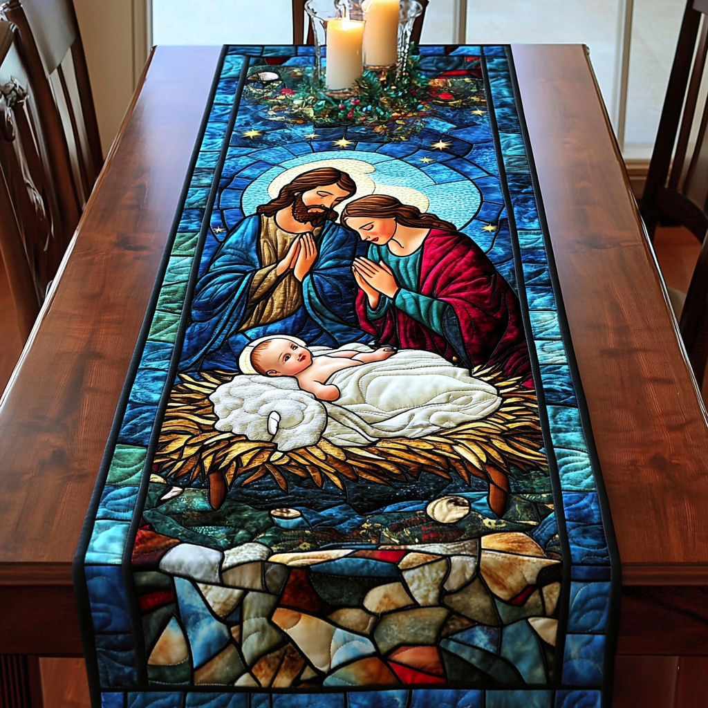 The Season The Reason Quilted Table Runner Christmas Dining Holiday Table Runner Cool Christian Gifts