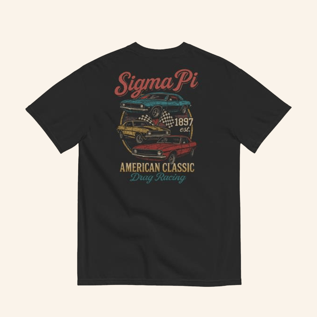 The Sigma Pi Merch Sigma Pi Vintage Cars T-Shirt Gifts For Him The Sigma Pi Merch Sigma Pi Vintage Cars T-Shirt Gifts For Him