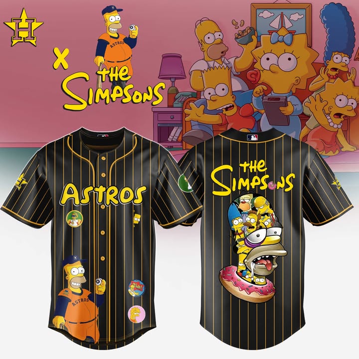 The Simpsons x Houston Astros 2025 Jersey Baseball Gifts Ideas