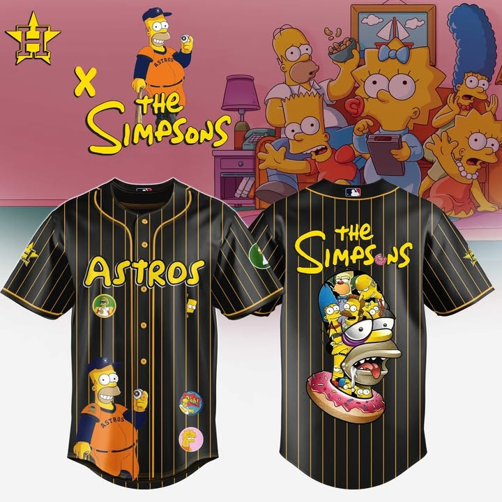 The Simpsons x Houston Astros 2025 Jersey Gift Ideas For Baseball Fans