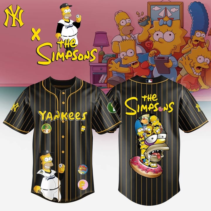 The Simpsons x Newyork Yankees 2025 Jersey Baseball Lover Gift Ideas