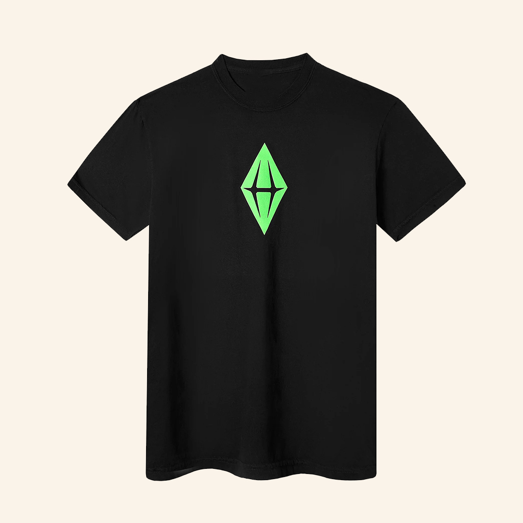 The Sims Merch The Sims Plumbob 2 Black T-Shirt Gifts Ideas For Brothers