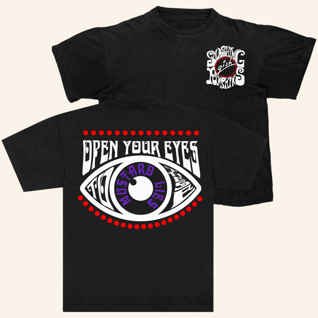 The Smashing Pumpkins Merch Rhinoceros T-Shirt Open Your Eyes Shirt Gifts For Rock Lovers