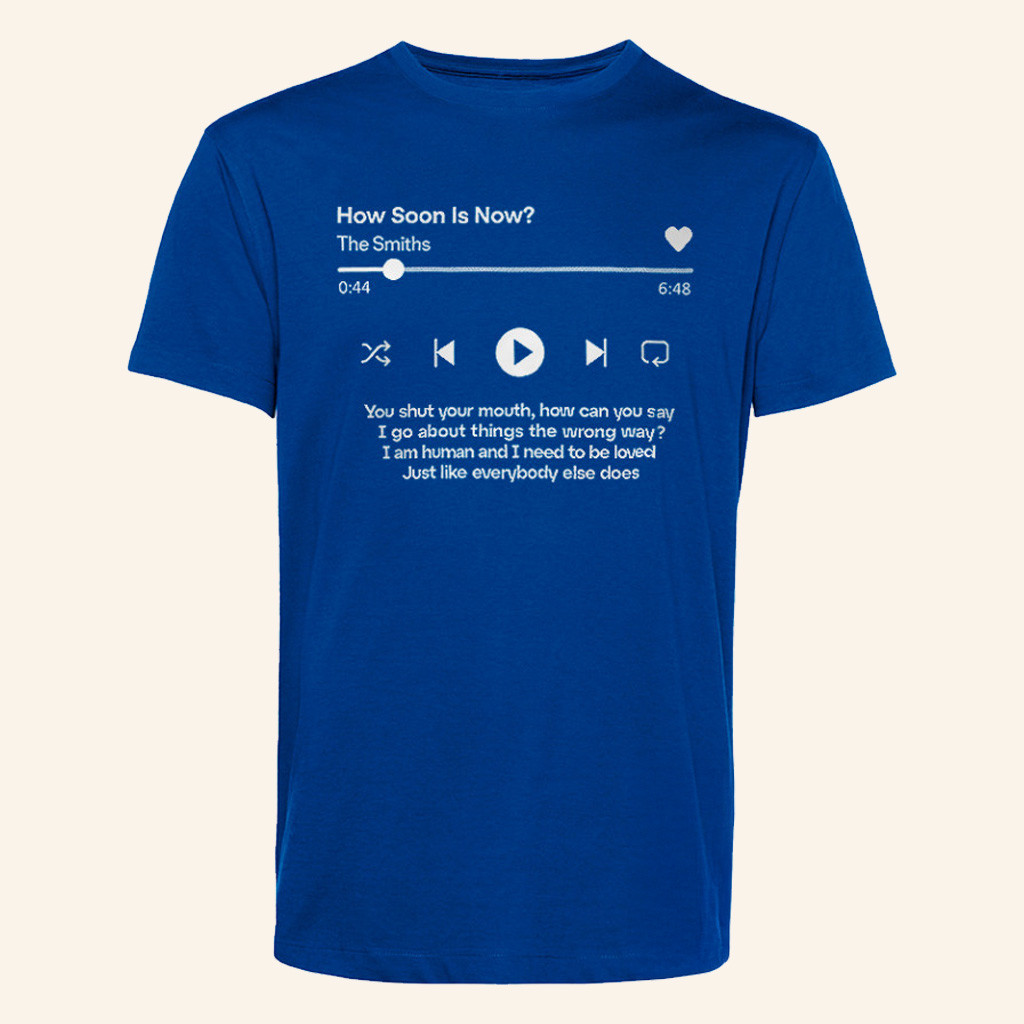 The Smiths Merch How Soon Is Now Playing T-Shirt Music Lover Gifts For Him