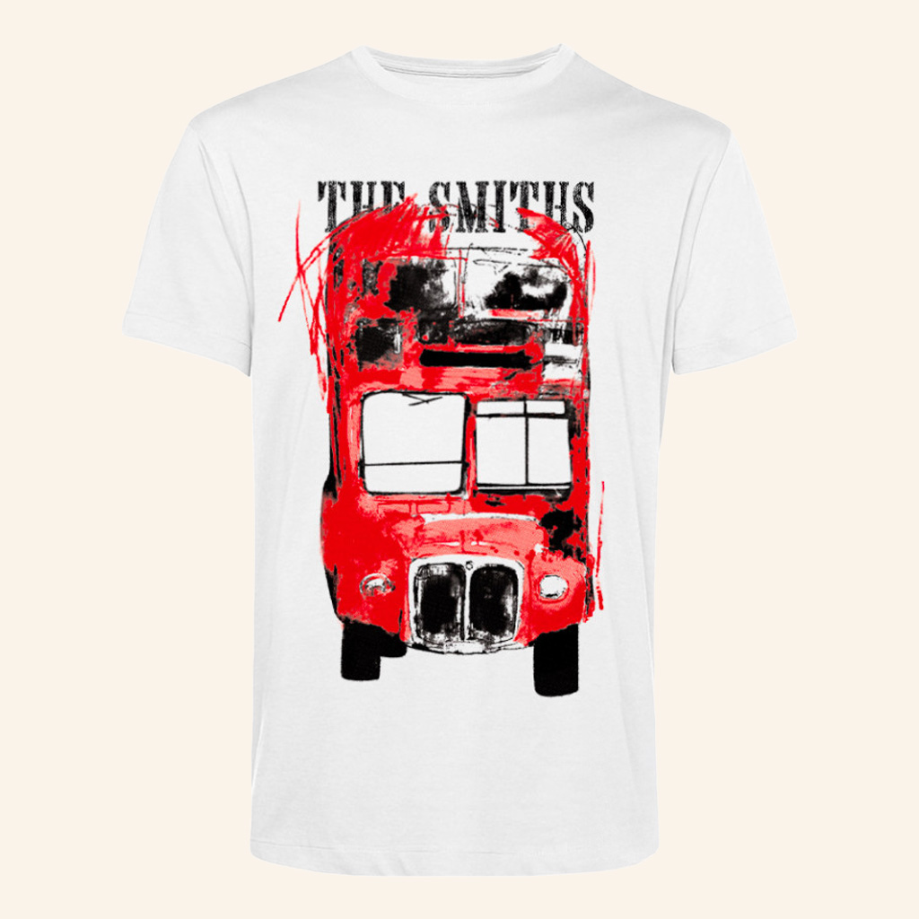 The Smiths Merch The Smiths Double Decker Bus T-Shirt Presents For Music Lovers