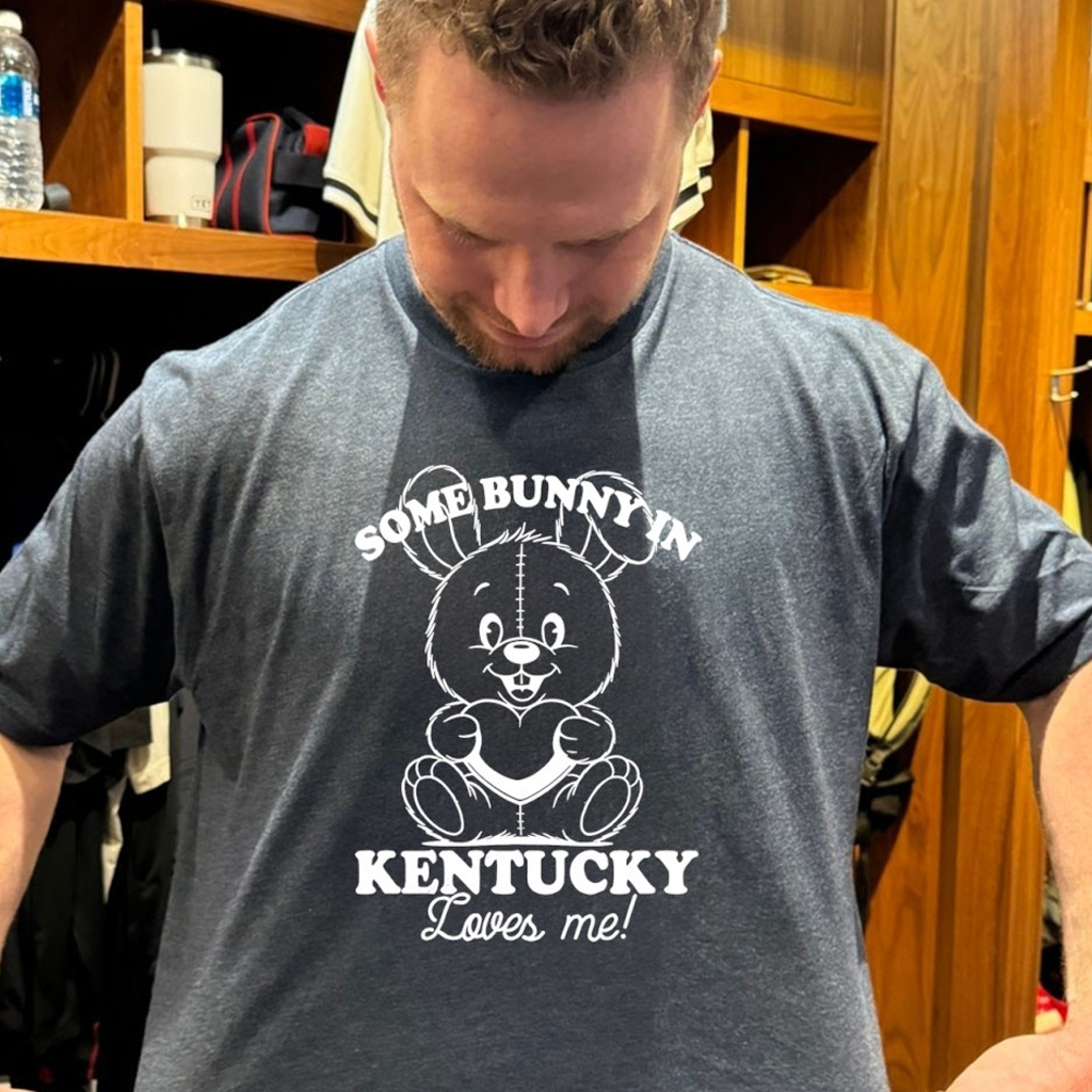 The Somebunny In Kentucky Loves Me Shirt Best Birthday Gift For Dad