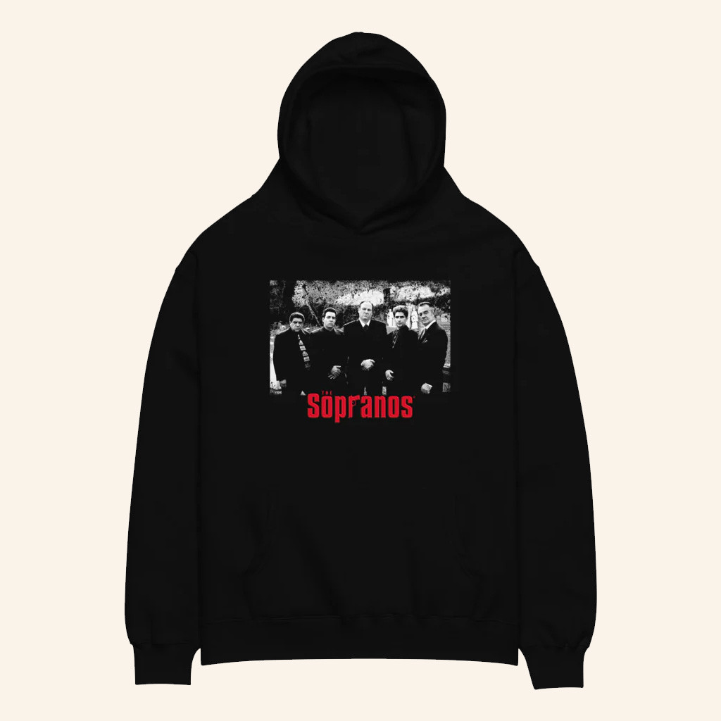 The Sopranos Merch Tony's Crew Black Hoodie Gifts Ideas For Friends