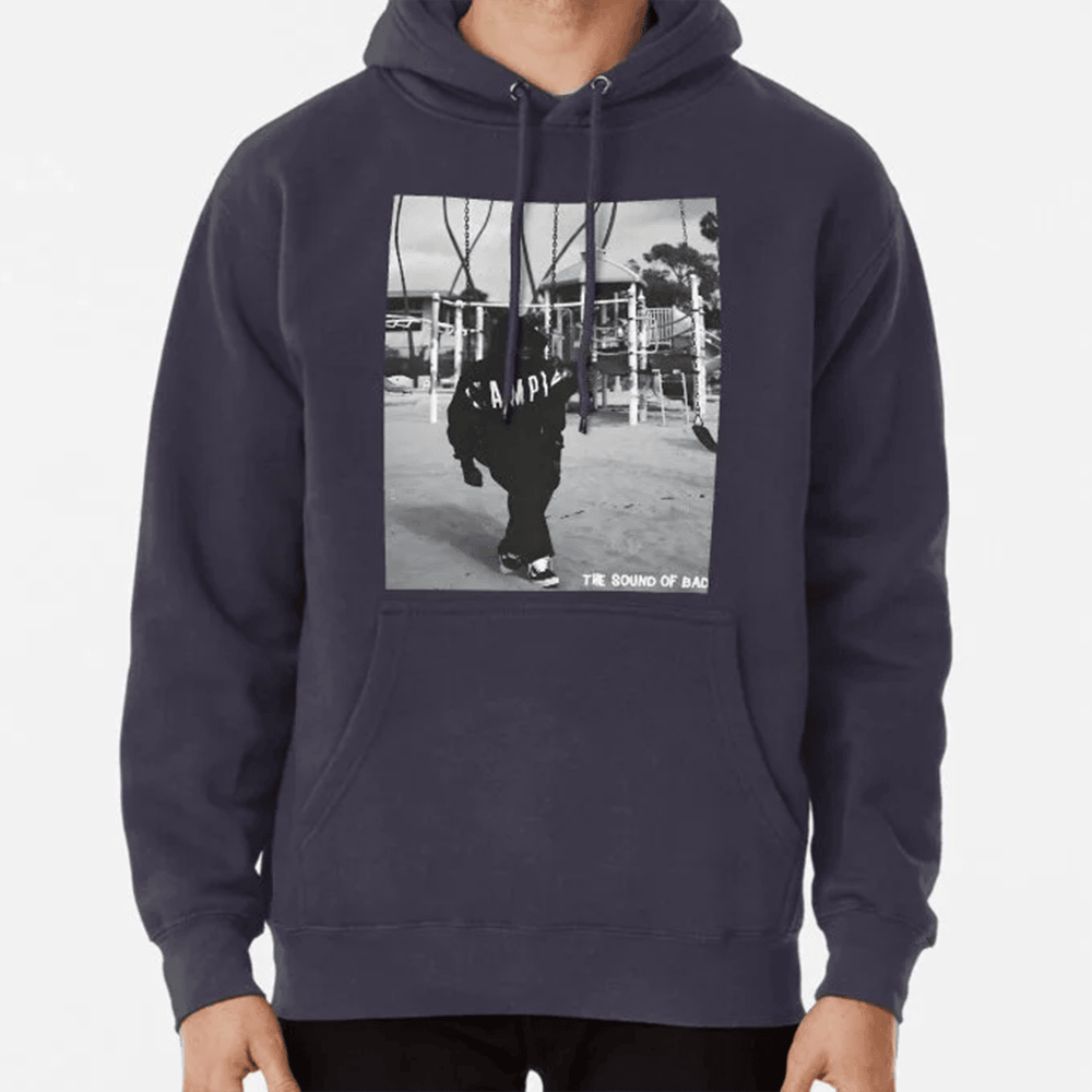 The Sound of Bad Habit Album Title and Cool Boy Graphic Hoodie Gift For Rap Fans