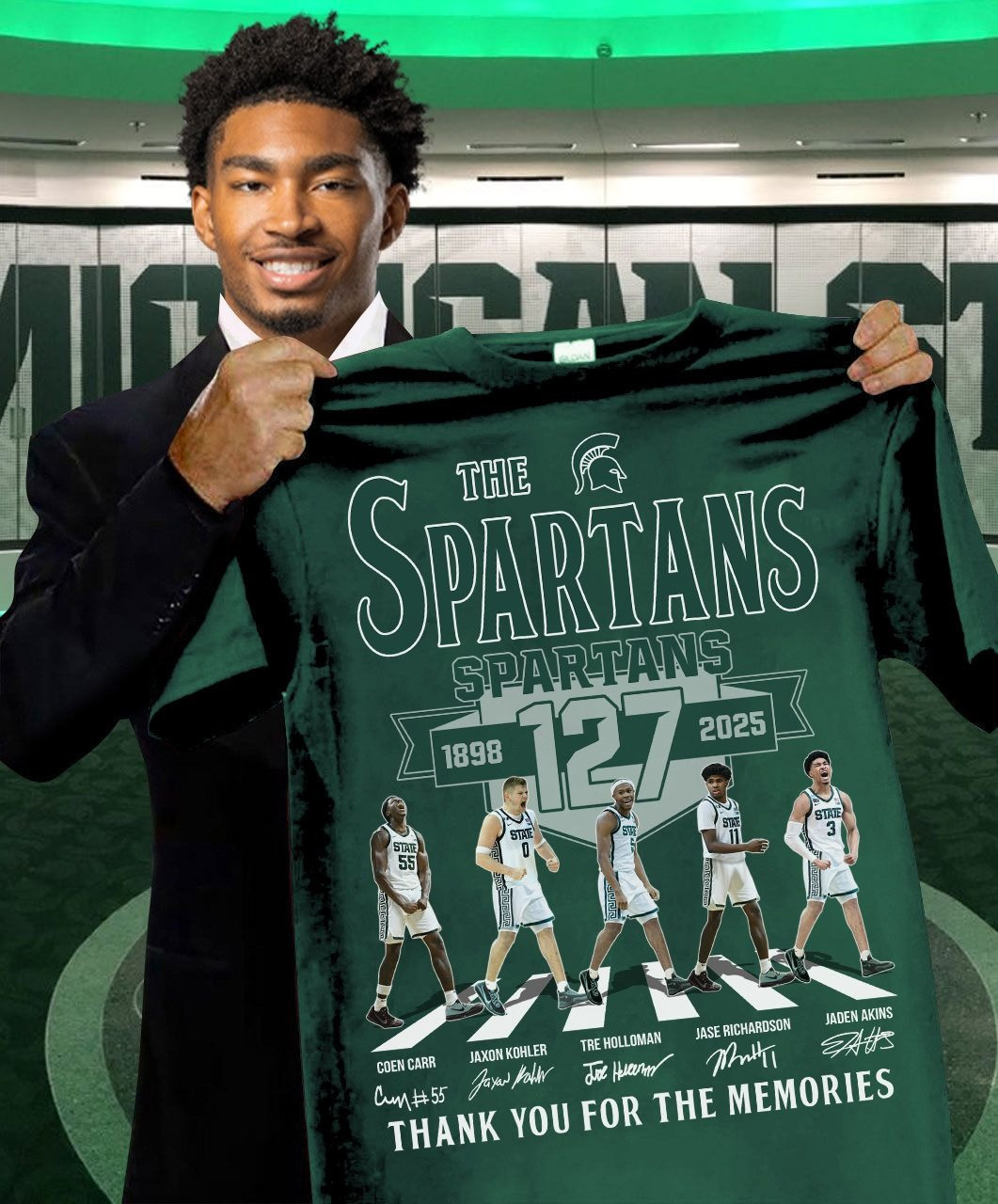 The Spartans Michigan State 1989 2025 Shirt Thank You For The Memories Gifts For Fans