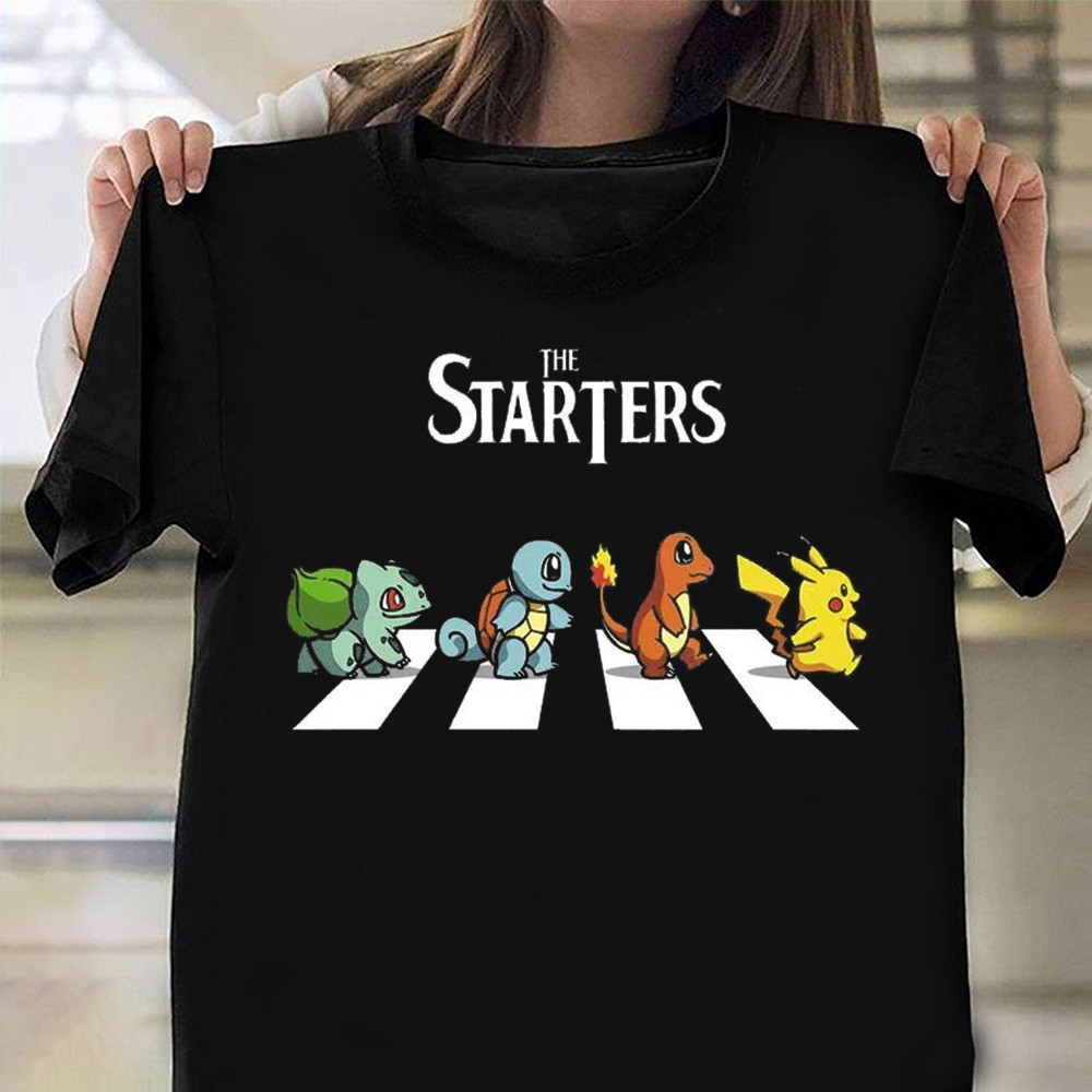 The Starters Pokemon Shirt Pokemon Walking Down The Street T-Shirt Gifts For Fan