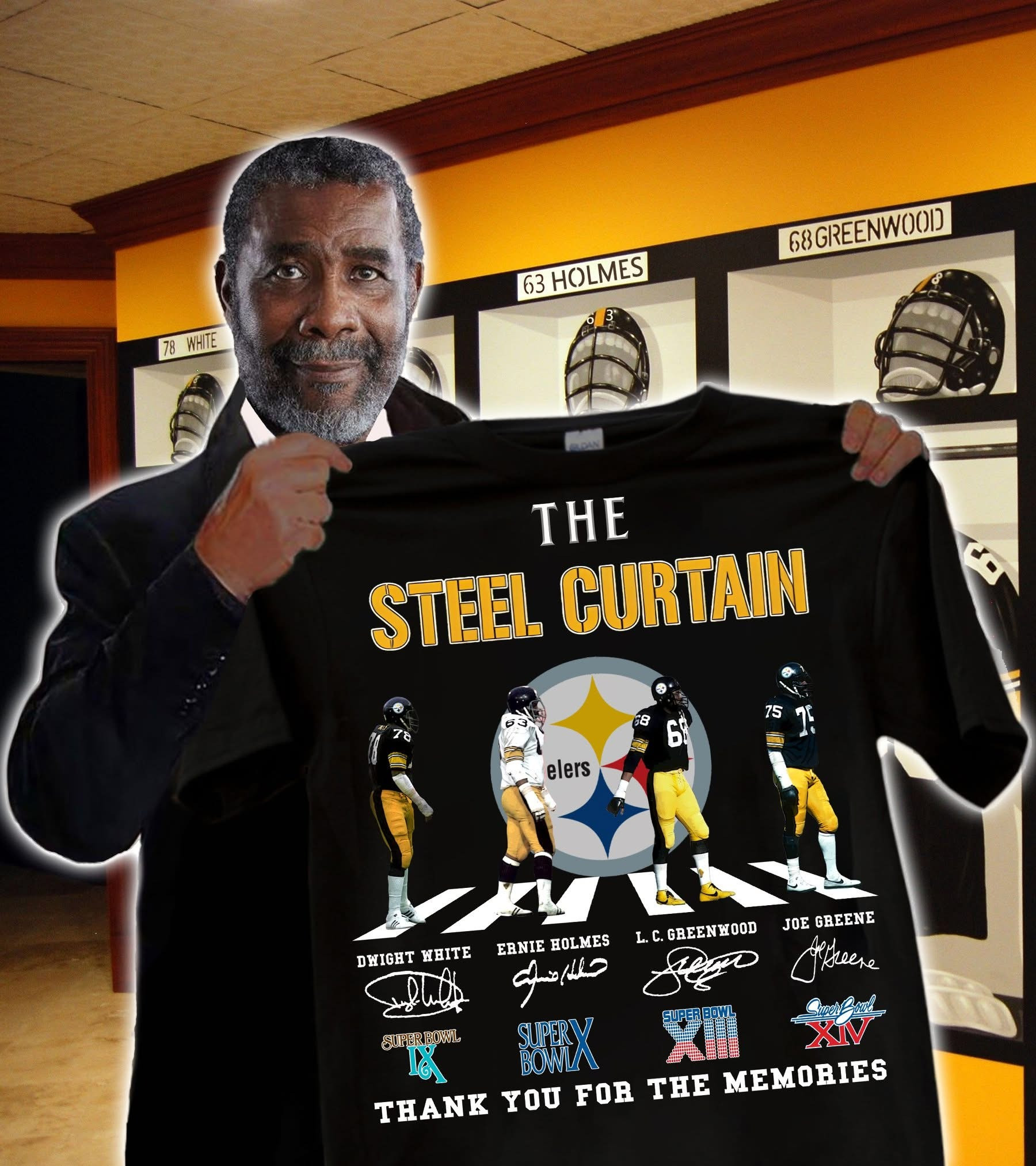 The Steel Curtain Players Signatures T-Shirt Thank You For The Memories Best Gift Ideas For Fans