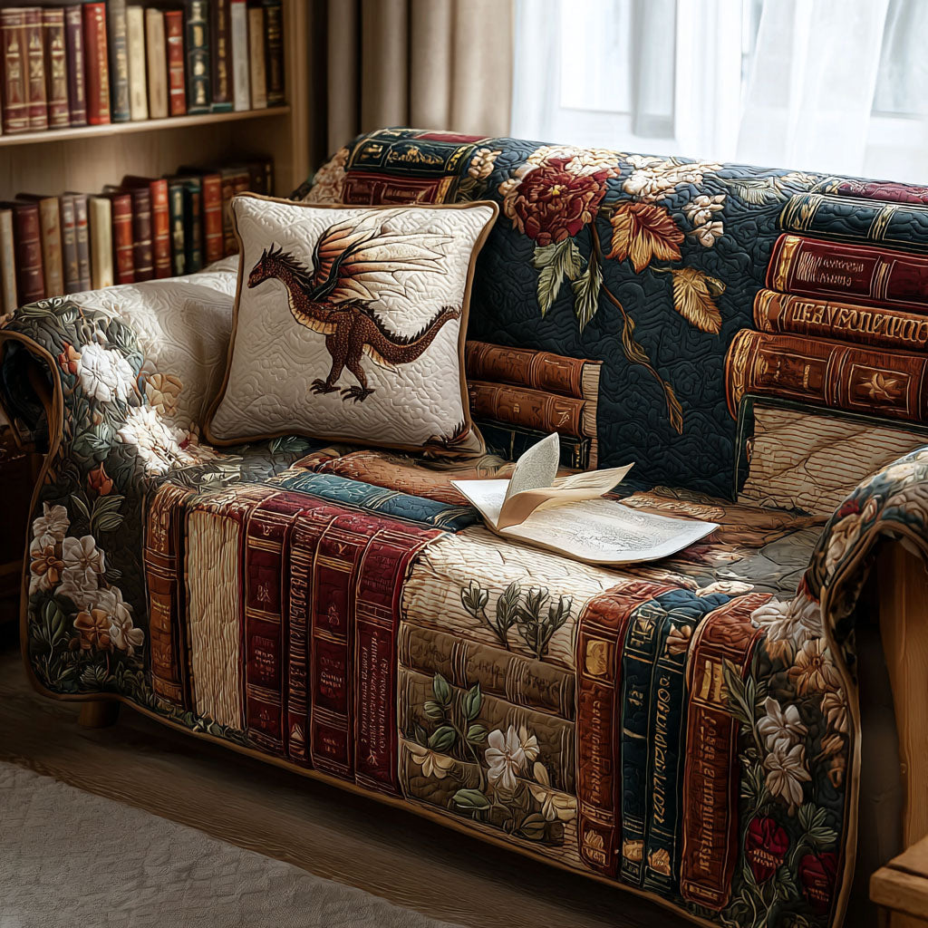 The Story Hoard Quilted Sofa Cover Living Room Decor Ideas Cool Gifts For Readers