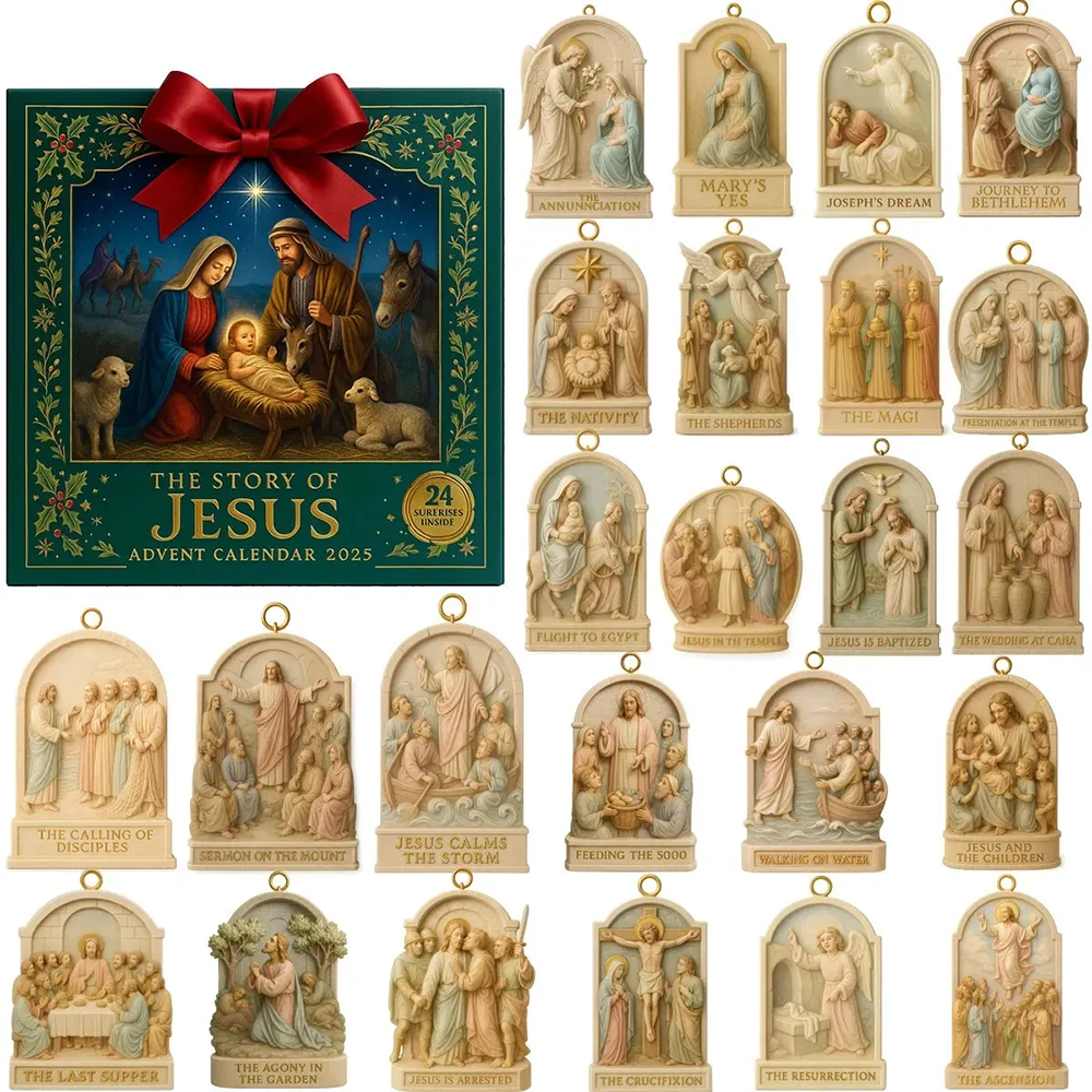 The Story Of Jesus Advent Calendar 2025 Holiday Countdown Calendar Jesus Gifts For Christmas