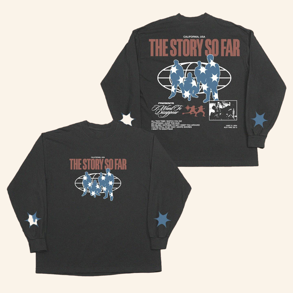 The Story So Far Merch Stars And Stripes Long Sleeve T-Shirt Christmas Presents For Him The Story So Far Merch Stars And Stripes Long Sleeve T-Shirt Christmas Presents For Him
