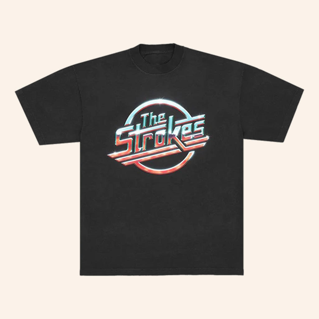 The Strokes Merch Chrome Magna Logo T-Shirt Gifts For Rock Lovers The Strokes Merch Chrome Magna Logo T-Shirt Gifts For Rock Lovers