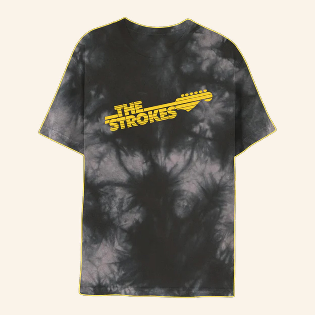 The Strokes Merch The Strokes Guitar Design Tie Dye T-Shirt Best Gifts For Son The Strokes Merch The Strokes Guitar Design Tie Dye T-Shirt Best Gifts For Son