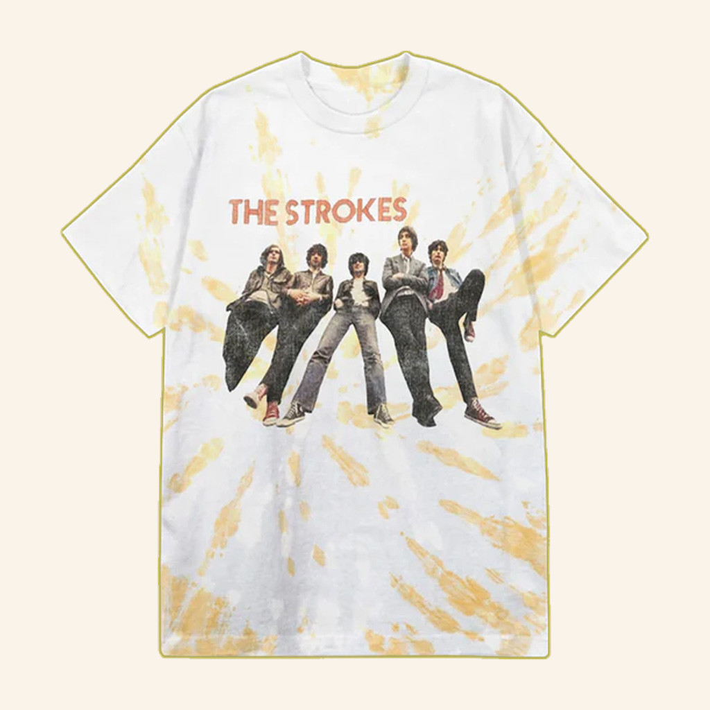 The Strokes Merch The Strokes Photo Tie Dye T-Shirt Presents For Rock Lovers The Strokes Merch The Strokes Photo Tie Dye T-Shirt Presents For Rock Lovers