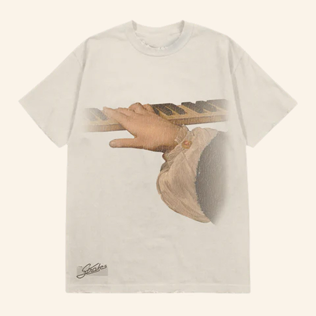 The Strokes Merch Vintage Piano Distressed T-Shirt Christmas Gifts For Boyfriend