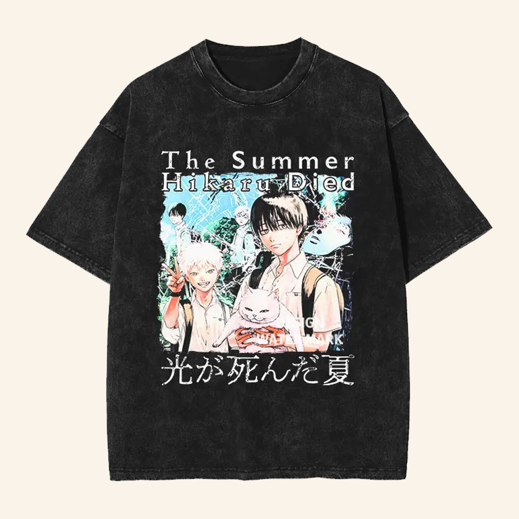The Summer Hikaru Died Merch The Summer Hikaru Died Yoshiki Hikaru And Mince Aniki Wash T-Shirt