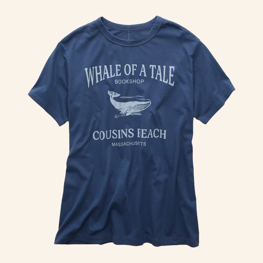 The Summer I Turned Pretty Merch Whale Of A Tale Bookshop T-Shirt Gifts For Besties
