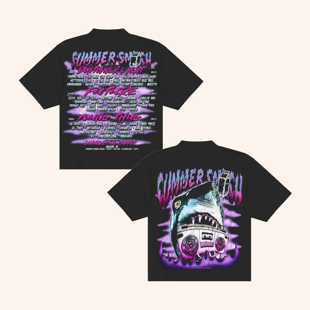 The Summer Smash Merch Shark Black T-Shirt Christmas Ideas For Brother The Summer Smash Merch Shark Black T-Shirt Christmas Ideas For Brother