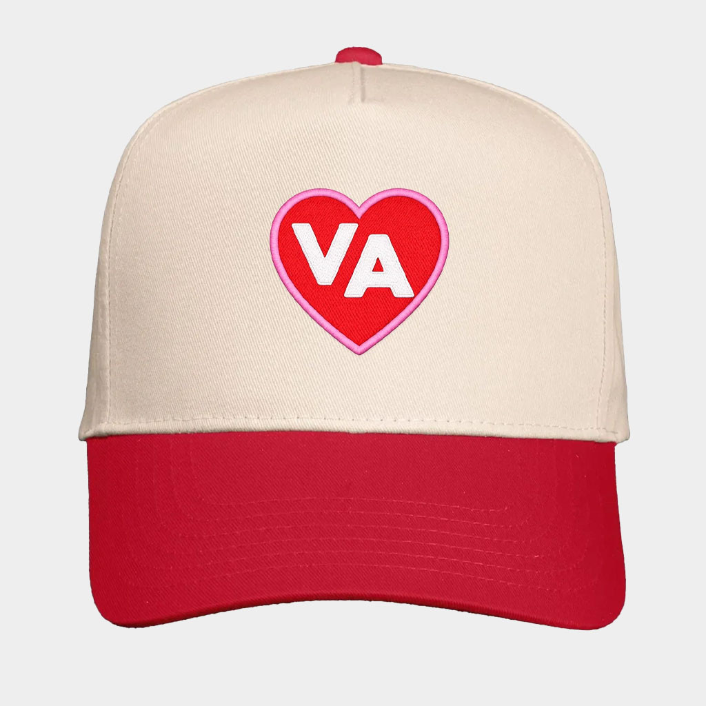 The SWVA Merch Embroidered Virginia Heart Hat VA Hat Valentine's Day Gifts For Her