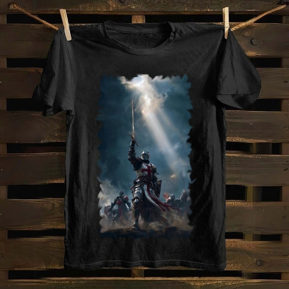 The Templar's Call T-Shirt Crusader Christian Faith Deus Vult Best Gift
