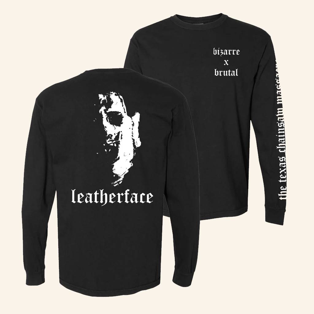 The Texas Chainsaw Massacre Merch Leatherface White Long Sleeve T-Shirt Gifts For Him