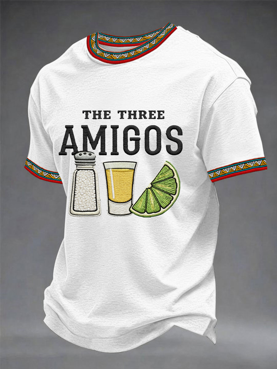 The Three Amigos T-Shirt Mexican Fiesta Party Clothing Mexico Lover Gift