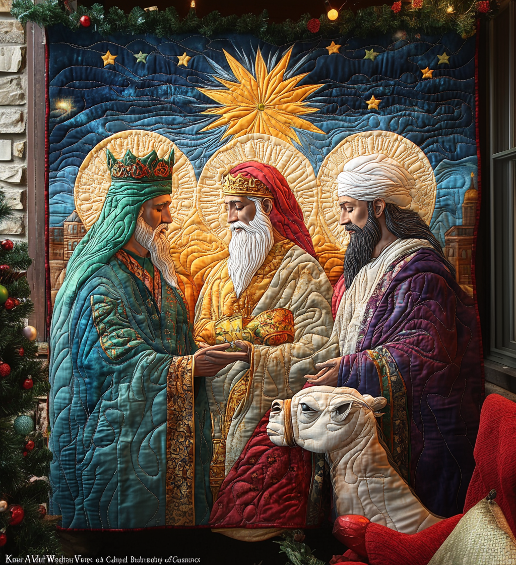 The Three Wise Men Quilted Blanket Christian Christmas Gifts
