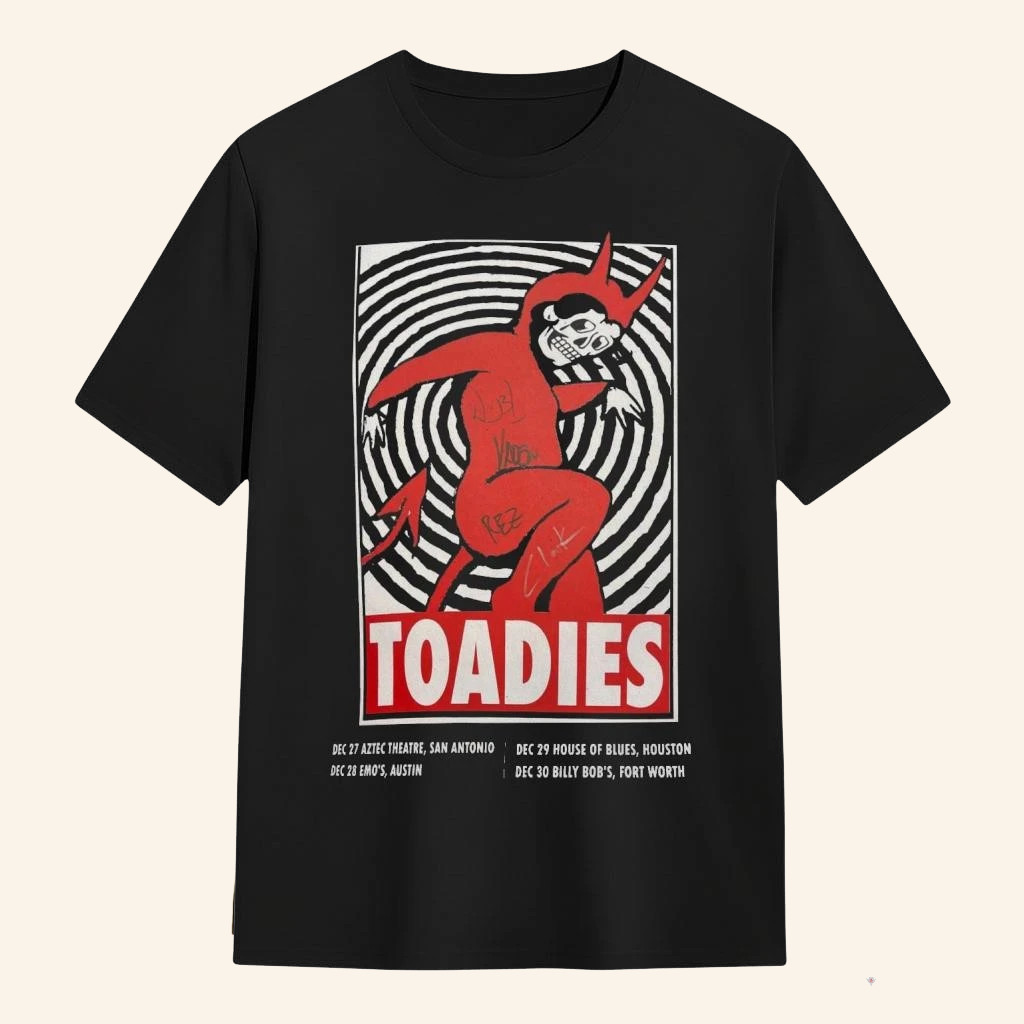 The Toadies Dec 27 30 2025 San Antonio T-Shirt The Toadies Merch Presents For Rock Lovers
