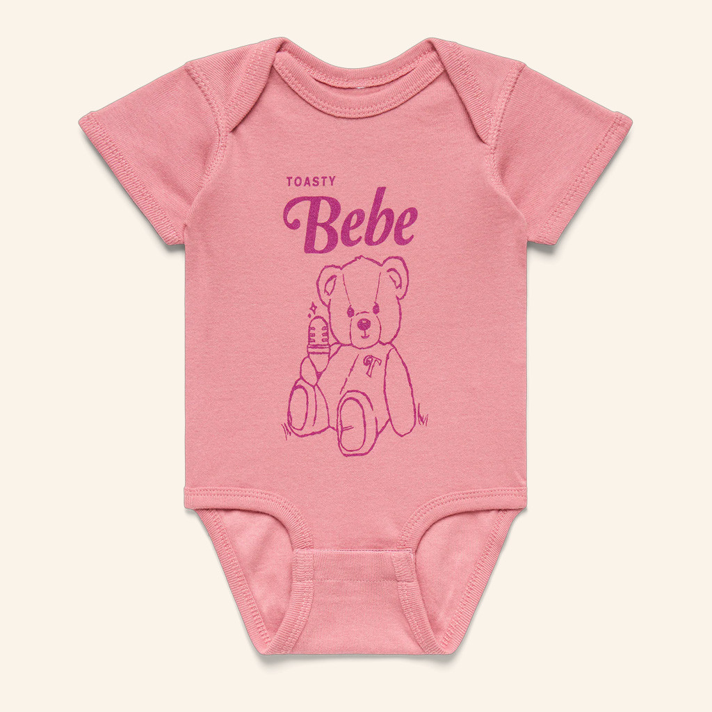 The Toast Merch Bear Toasty Bebe Onesie Christmas Gifts For Babies