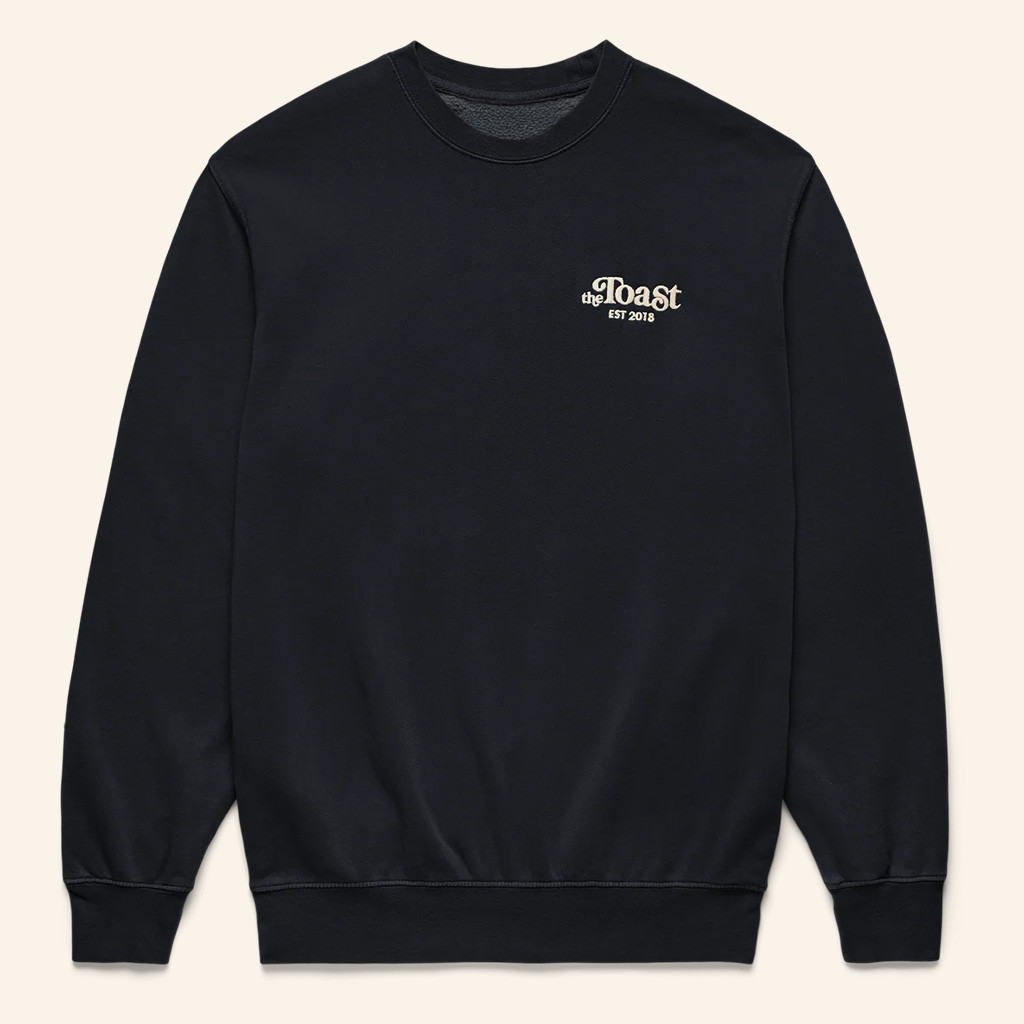 The Toast Merch Logo Crewneck Black The Toast Sweatshirt Gifts For Brother The Toast Merch Logo Crewneck Black The Toast Sweatshirt Gifts For Brother