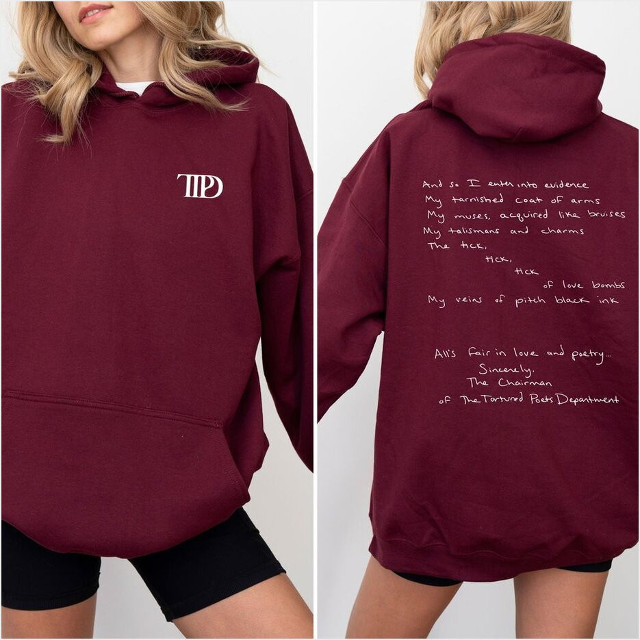 The Tortured Poets Department Hoodie Taylor Unisex Hoodie Gifts For Best Friend Merch Apparel