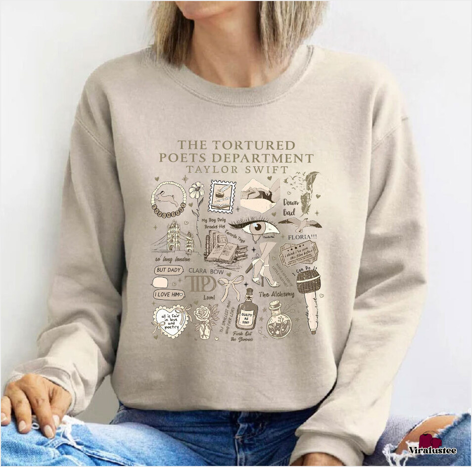 The Tortured Poets Department Taylor Swift Sweater, Ttpd Sweatshirt Gifts For Friends Trendy Merch The Tortured Poets Department Taylor Swift Sweater, Ttpd Sweatshirt Gifts For Friends Trendy Merch
