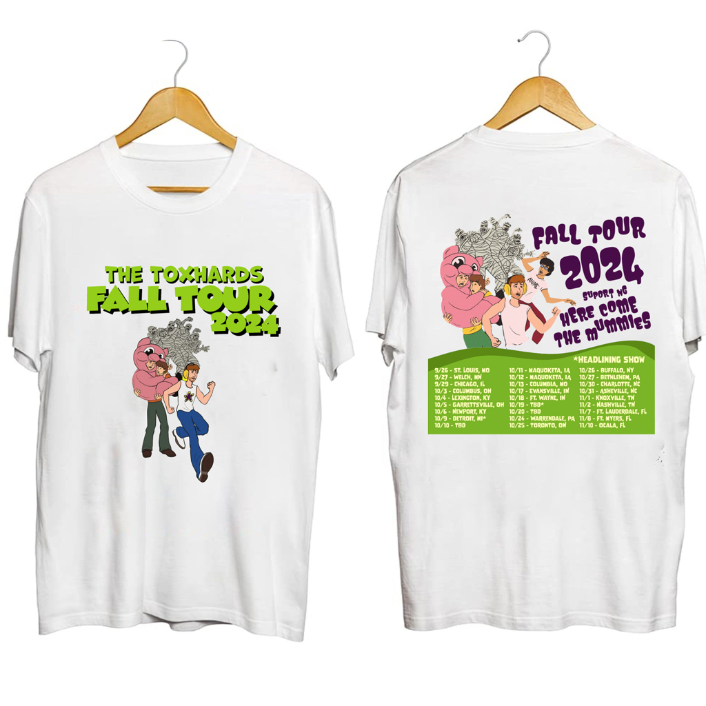 The Toxhards Band Fall Tour Shirt The Toxhards Merch Best Gifts For Fans