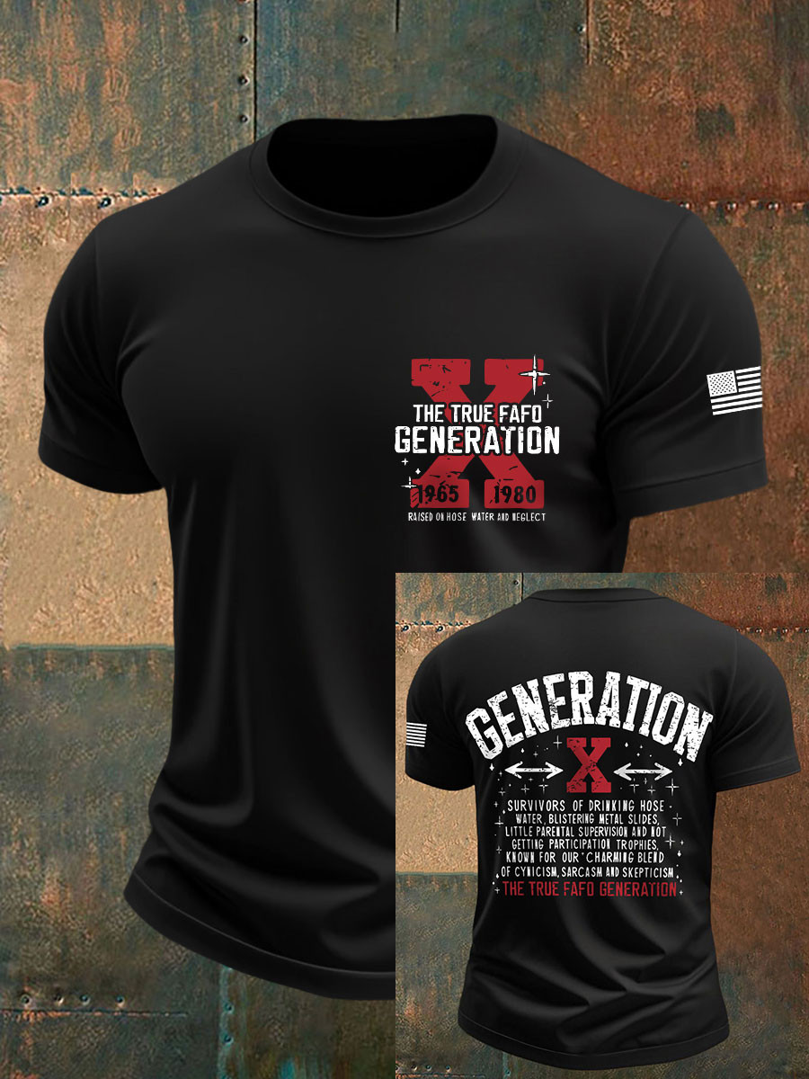 The True Fafo Generation 1965 1980 T-Shirt Vintage Generation X Clothing Best Gift Ideas