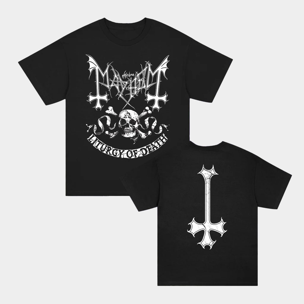 The True Mayhem Merch Omega Skull T-Shirt Black The True Mayhem Shirt Gifts For Band Fans
