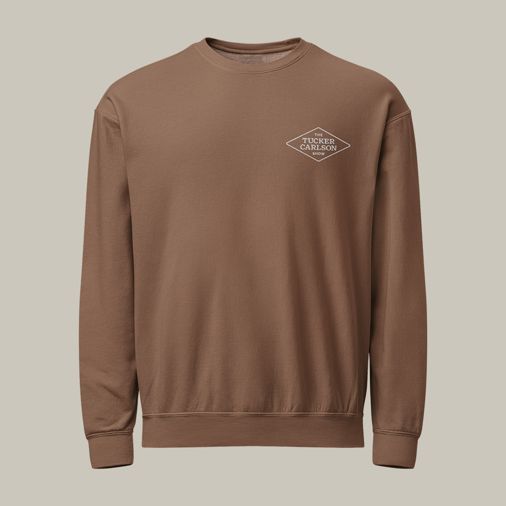 The Tucker Carlson Show Garment Dyed Sweatshirt Tucker Carlson Apparel Cool Gift For Him