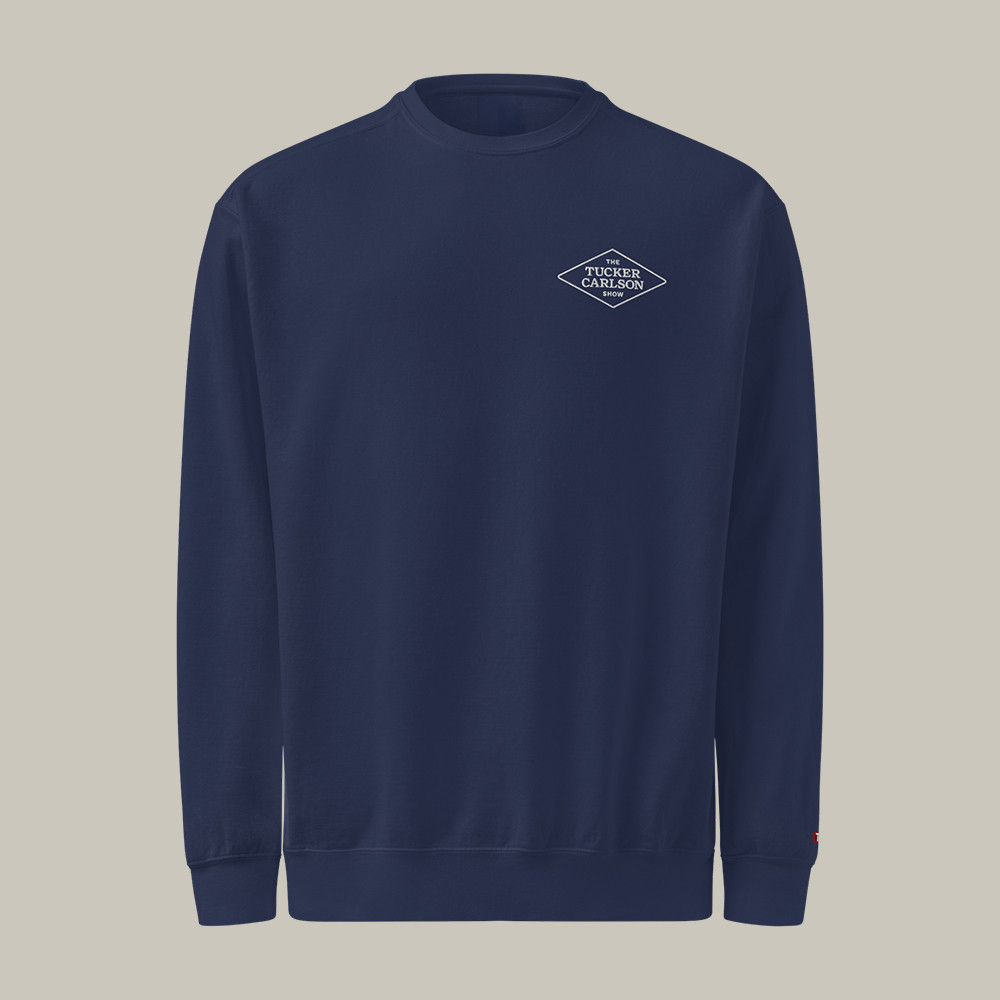 The Tucker Carlson Show Garment Dyed Sweatshirt Tucker Carlson Network Merch Fan Gift