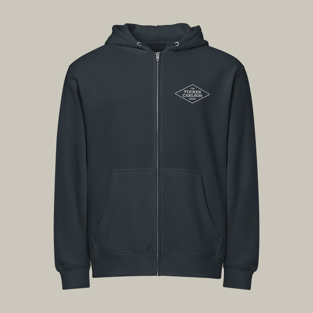 The Tucker Carlson Show Zip Hoodie Tucker Carlson Network Apparel Unique Gift For Fan