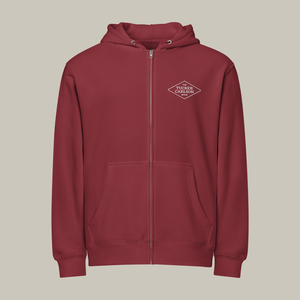 The Tucker Carlson Show Zip Hoodie Tucker Carlson Network Merch Present For Husband